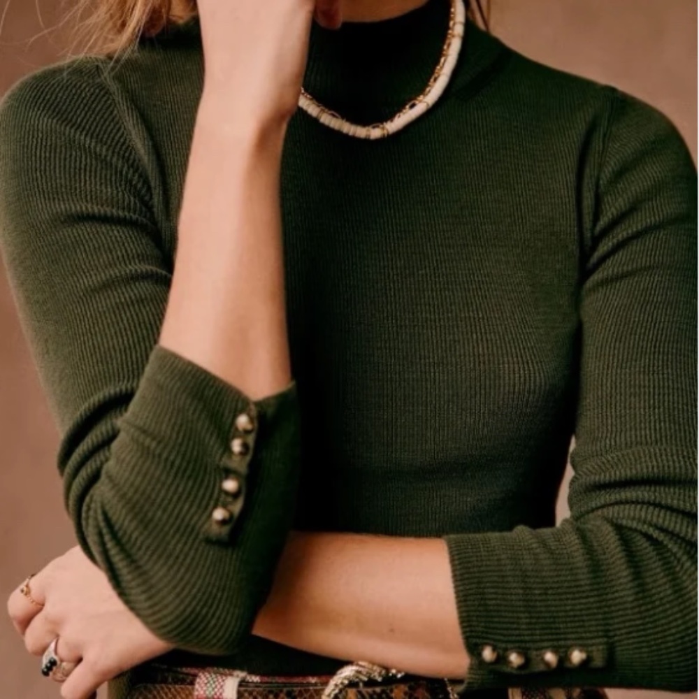 Sézane Jumper Simon - Kaki - XS